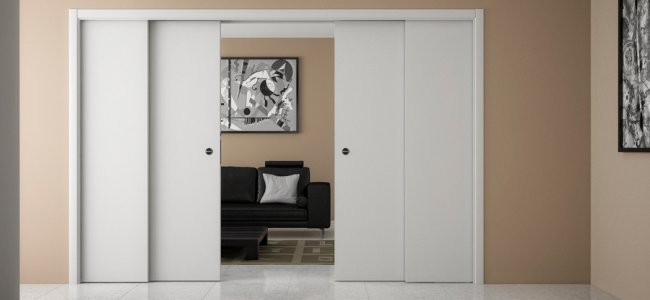 Porte a scorrimento esterno o interno: differenze e prezzi